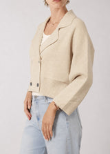 Veste en maille croisée HY30760