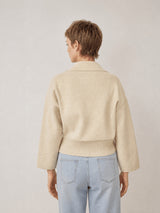 Veste en maille croisée HY30760