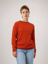 Pull col bateau contrasté HYC6635