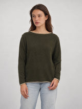 Pull col bateau contrasté HYC6635