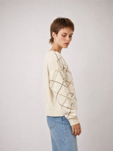 Gilet géométrique laine-cachemire HYC91015