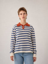 Pull rayé col polo HYC91026