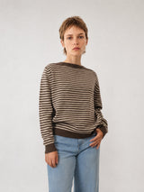 Pull rayé en laine HYL18108