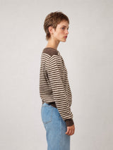 Pull rayé en laine HYL18108