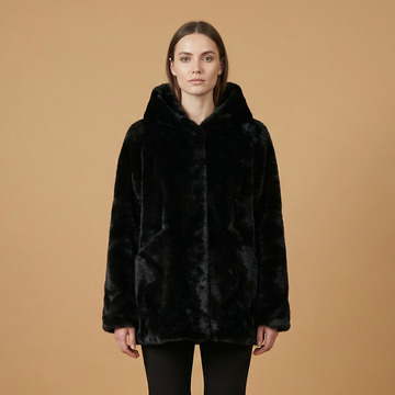 Manteau à capuche en fausse fourrure - CLG2510