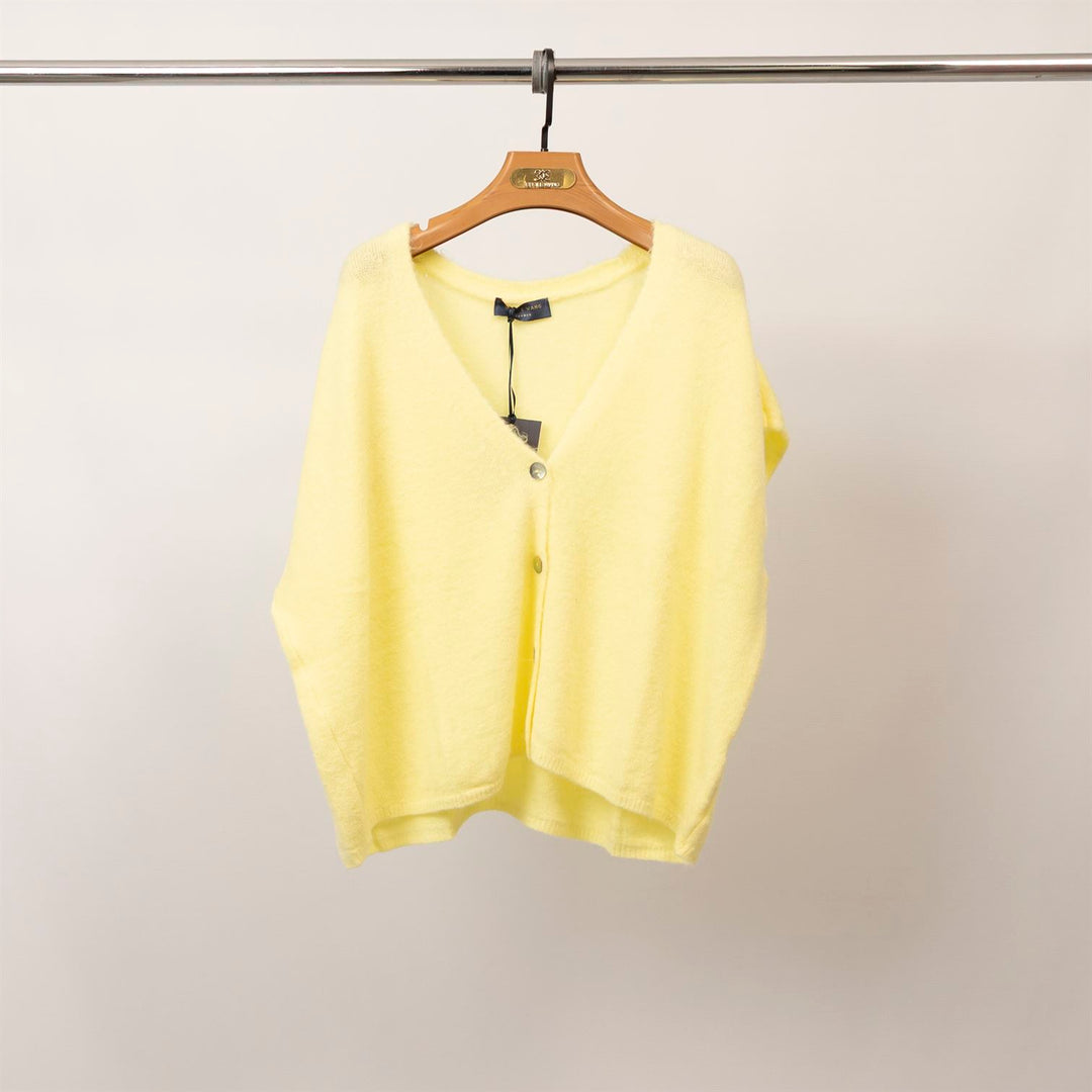 Soft knit V-neck sleeveless vest – PJ24073 