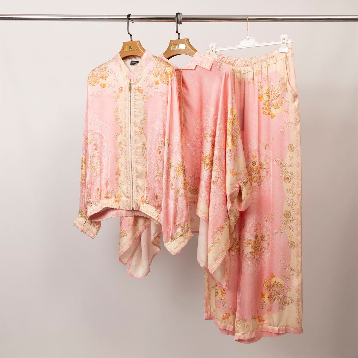 Veste satinée imprimée esprit baroque – kd9160vs 3