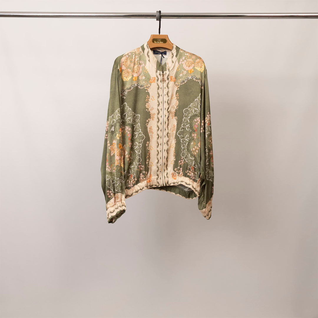 Veste satinée imprimée esprit baroque – KD9160VS-3