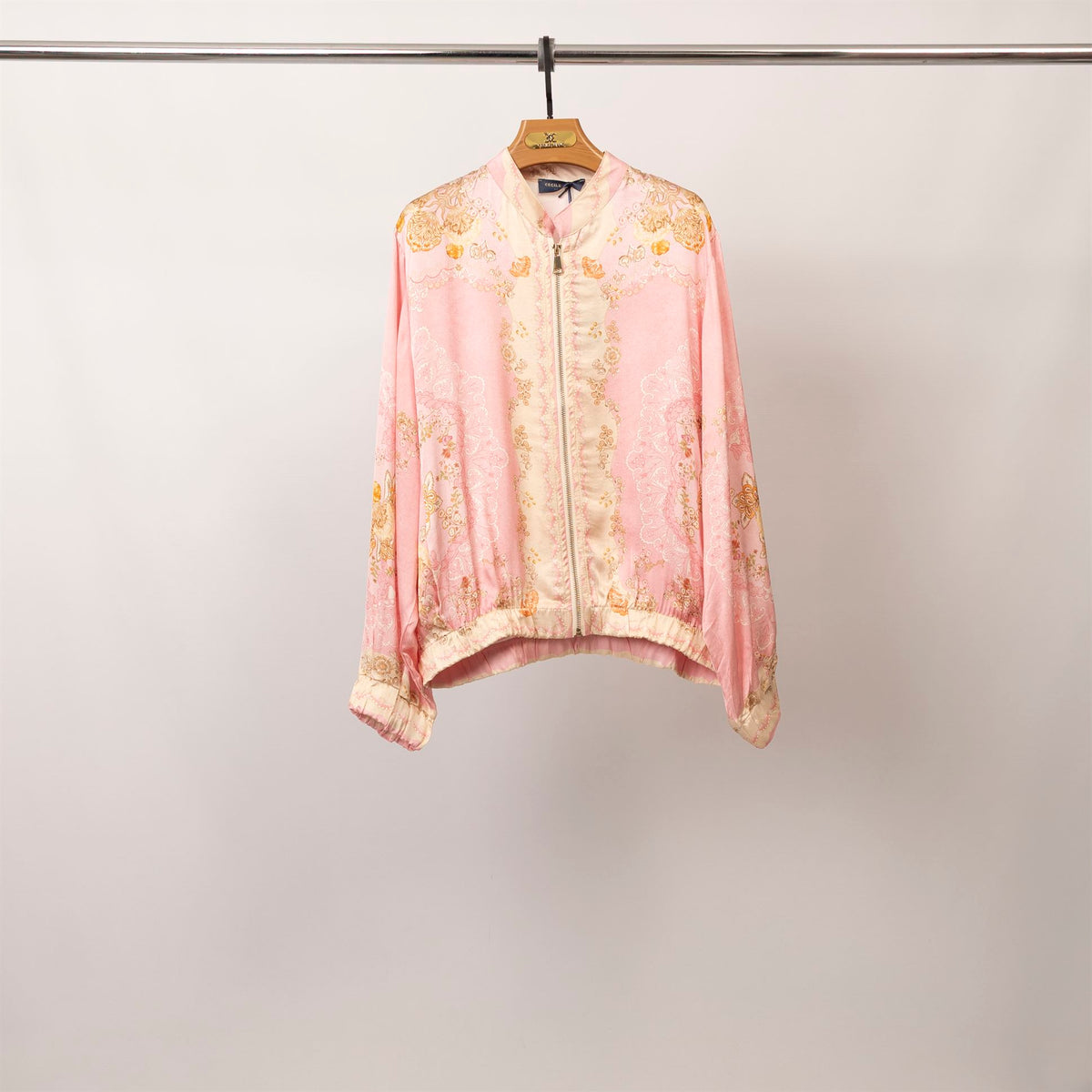 Veste satinée imprimée esprit baroque – kd9160vs 3