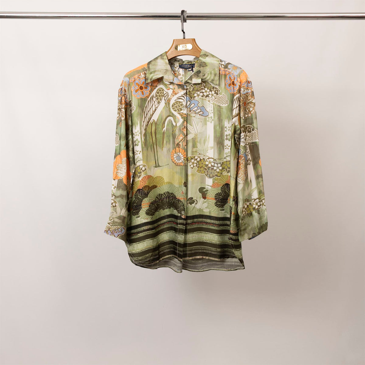 Satin shirt with japanese print – kd9285vs 33 