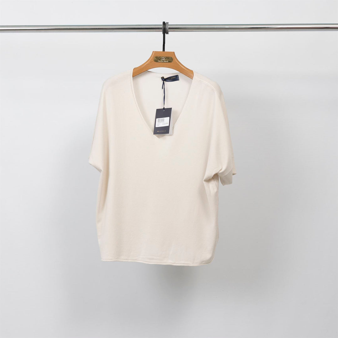 Pull fin oversize manches courtes col V – SVD6192