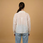 Load image into Gallery viewer, Flowy Lace Collar Shirt TDM08126
