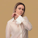 Charger l'image dans la galerie, Chemise fluide transparente poignets métal MY2507
