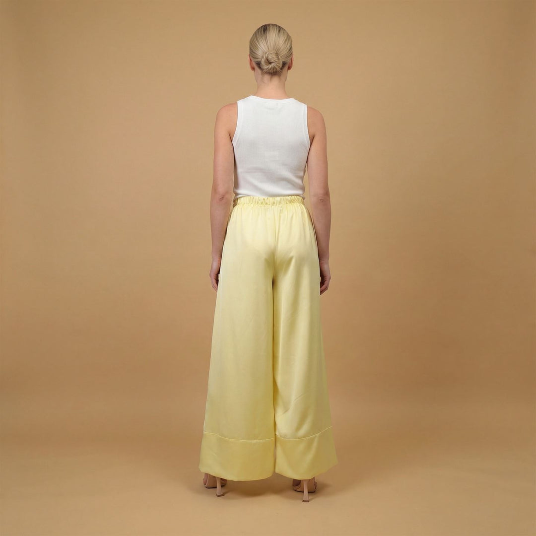 Satin trousers with elasticated waist – BCG0397-2 