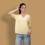 Charger l'image dans la galerie, Pull maille fine col polo YF520911
