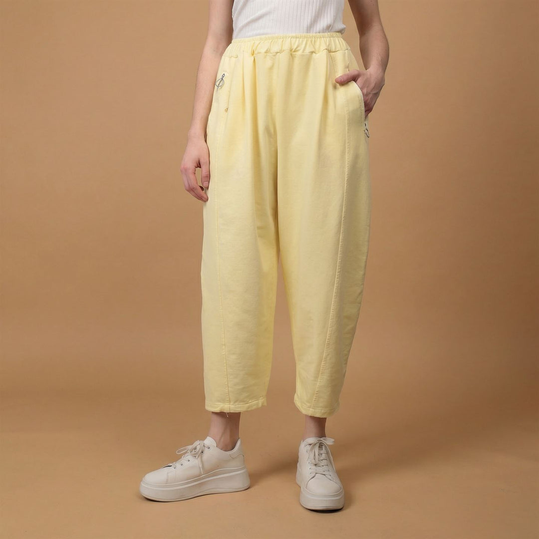 Pantalon fluide coton taille élastiquée – CVA825695