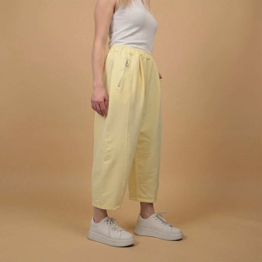 Pantalon fluide coton taille élastiquée – CVA825695