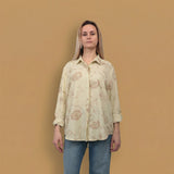 Embroidered shirt with classic collar TDM50320-67