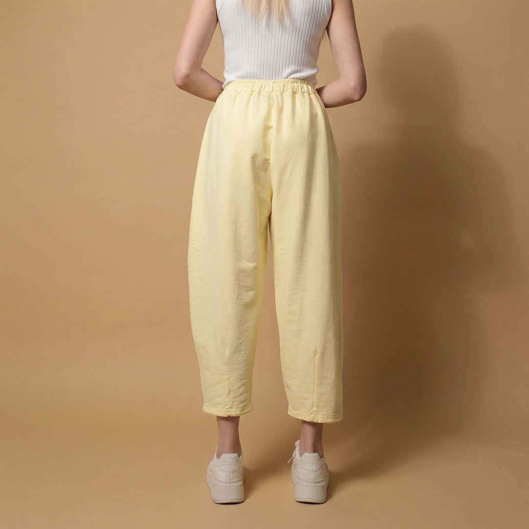 Pantalon fluide coton taille élastiquée – CVA825695