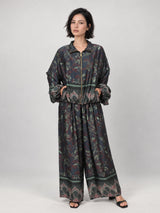 Veste fluide zippée à imprimé floral – KD10017VS-3