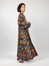 Kimono long satiné floral baroque – KD10030VS-47