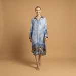 Load image into Gallery viewer, Star print satin dress KD6120VS-31
