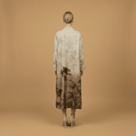 Load image into Gallery viewer, Palm print satin dress KD6120VS-35
