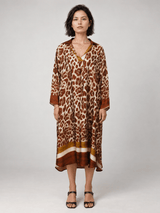 Robe satinée léopard – KD6120VS-42