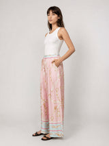 Pantalon satiné fluide KD6637VS-1