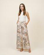 Load image into Gallery viewer, Satin printed wide-leg trousers KD6637VS-35
