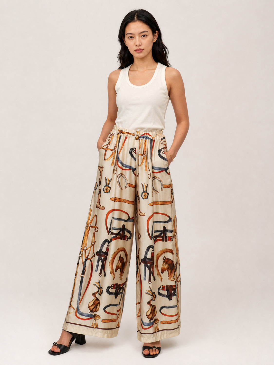 Pantalon satiné équestre KD6637VS-41