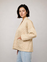 Veste matelassée droite à poches KD7280VS-4