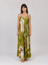 Robe longue satinée KD7505VS-20