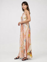 Robe longue satinée KD7505VS-20