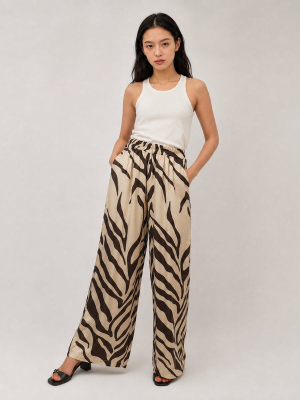 Pantalon satiné zèbre KD7789VS-25