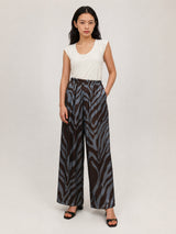 Pantalon satiné zèbre KD7789VS-25