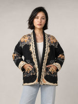 Veste matelassée à imprimé floral — KD88025