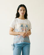 Load image into Gallery viewer, Baroque Floral Print Flowy Tie T-shirt KD8828-14
