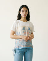 T-shirt imprimé floral baroque avec lien fluide KD8828-14