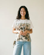 Load image into Gallery viewer, Artistic Floral Print Flowy Tie T-shirt KD8828-16
