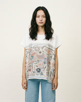 T-shirt imprimé floral et animal pastel fluide KD8860-2