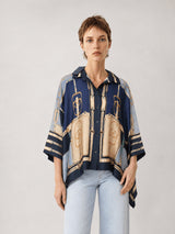 Chemise satinée équestre KD8871VS-16