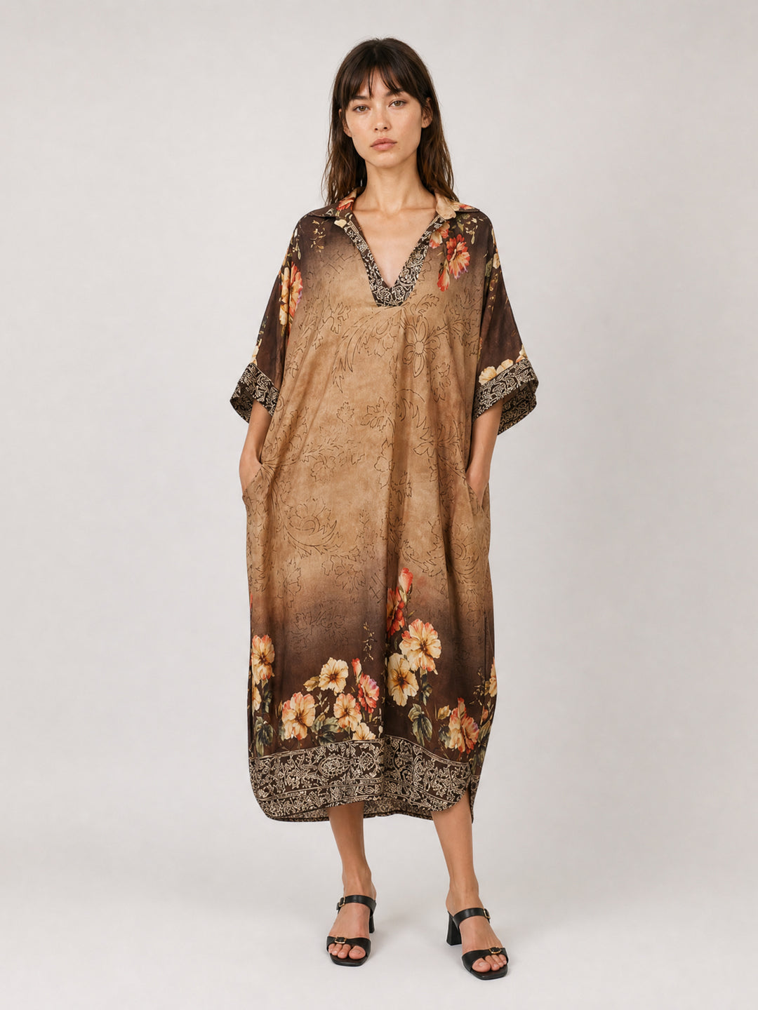 Robe satinée fluide KD8966VS