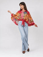 Charger l'image dans la galerie, Blouse imprimée fleurie à encolure travaillée KD8971-7
