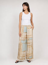 Pantalon fluide satiné  KD9099VS-11