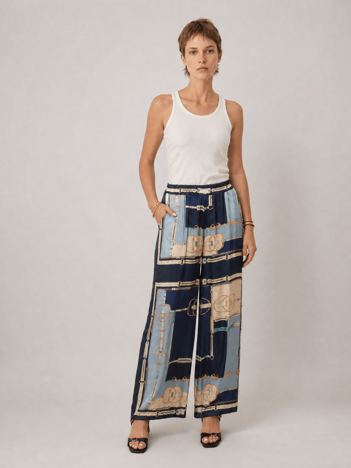 Pantalon satiné équestre KD9099VS-16