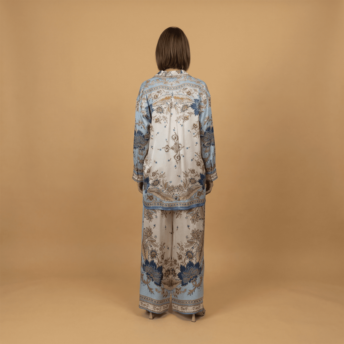 Pantalon satiné ample imprimé esprit baroque – kd9099vs 3