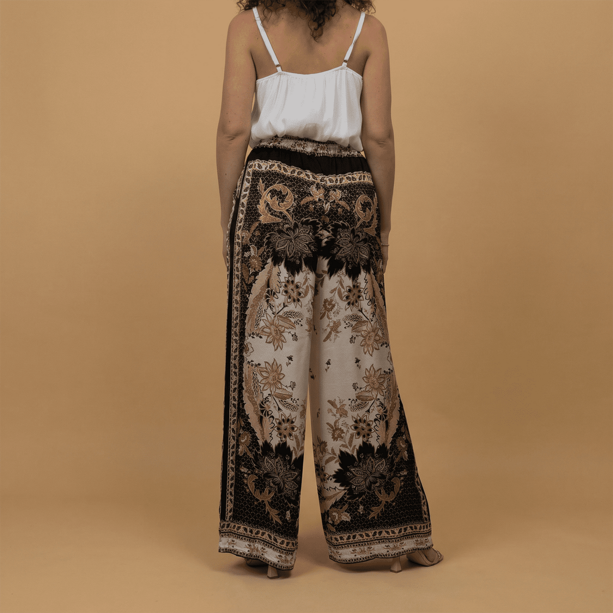 Pantalon satiné ample imprimé esprit baroque – kd9099vs 3