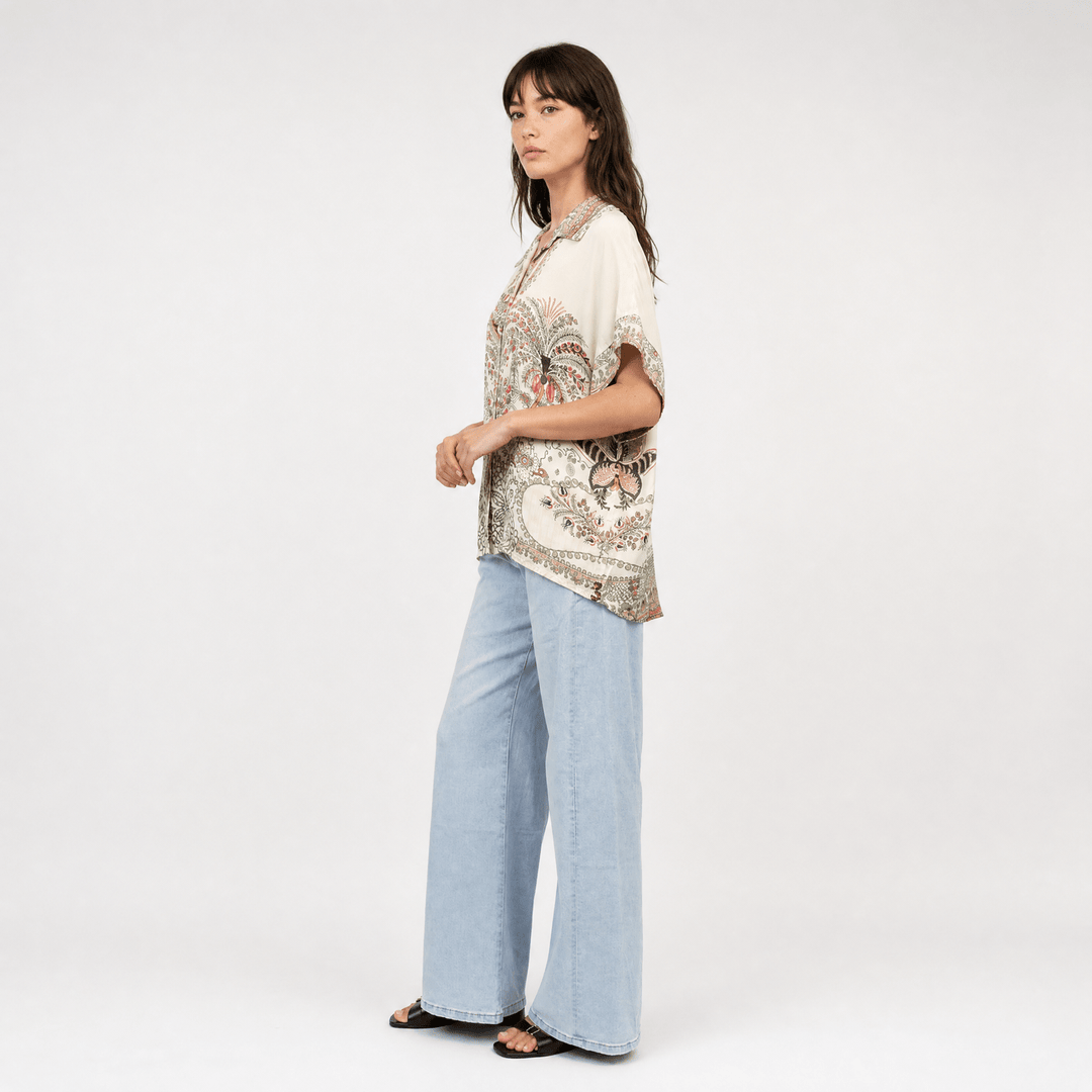 Chemise satinée  KD9119VS-5