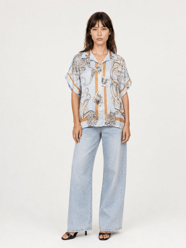 Chemise satinée fluide KD9119VS-10